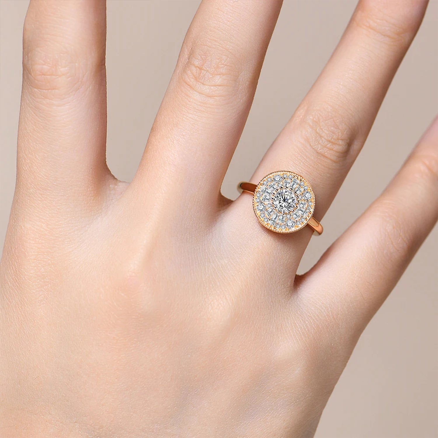 Luminous Grace Moissanite Wedding Ring